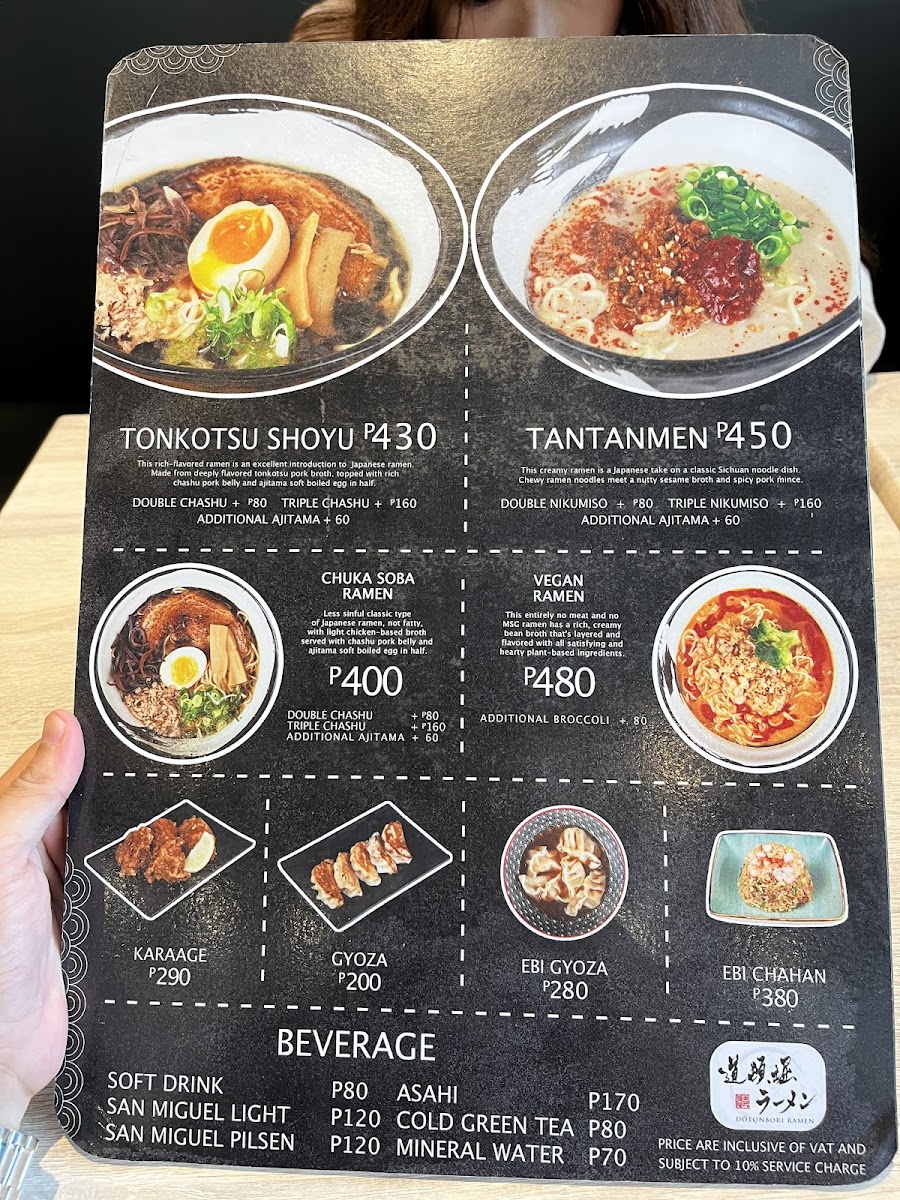 Menu Dotonbori Ramen-1
