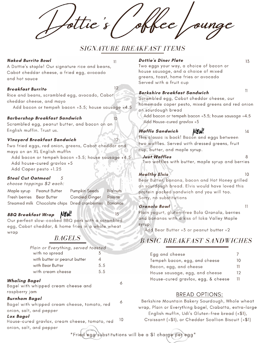 Menu Dottie's Coffee Lounge-1