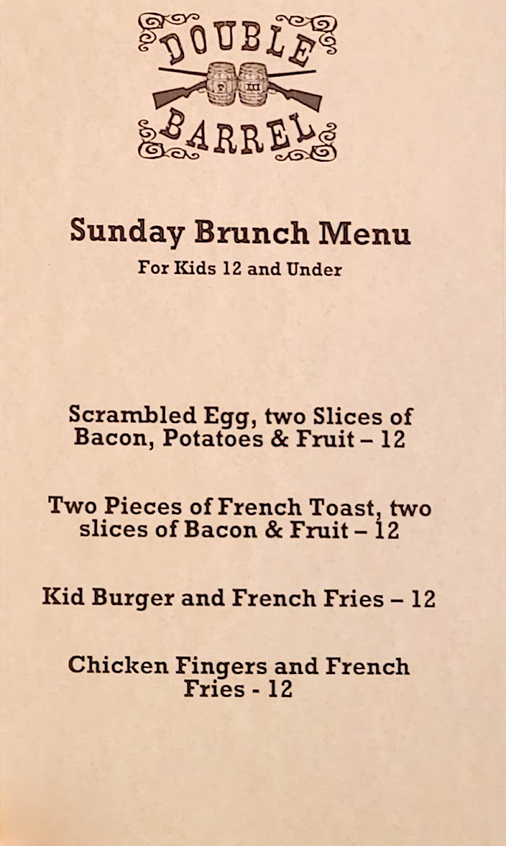 Menu Double Barrel Craft Kitchen And Taphouse-4