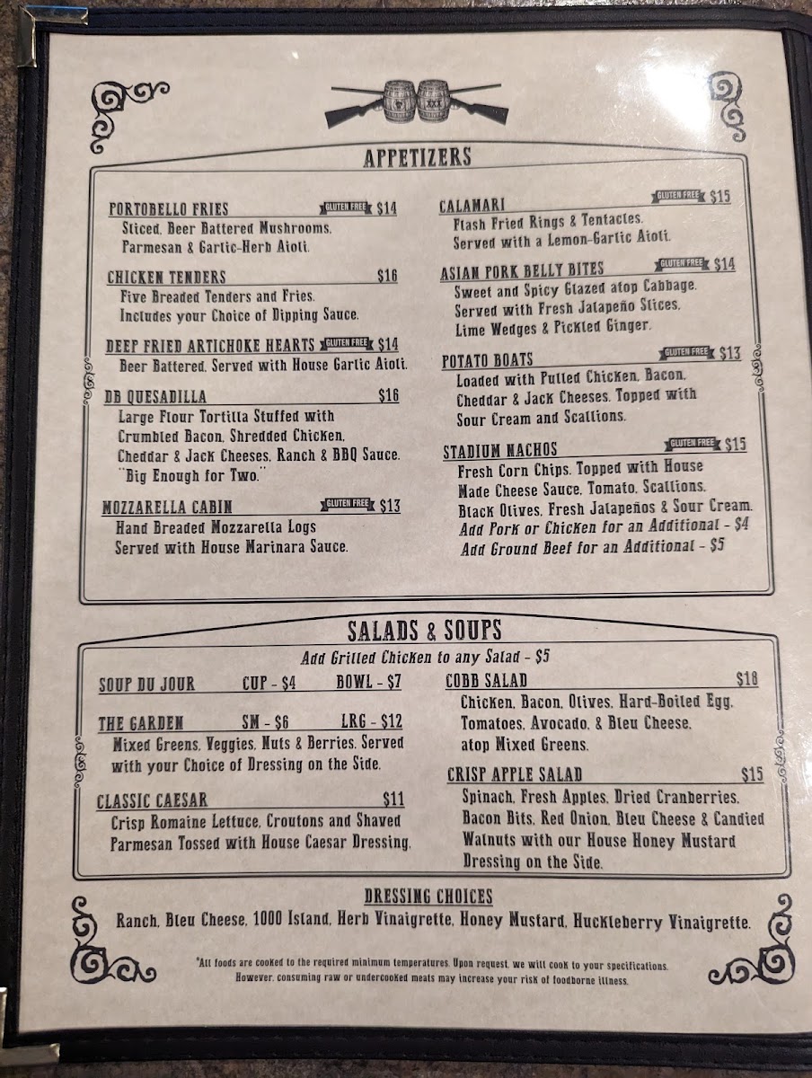 Menu Double Barrel Craft Kitchen And Taphouse-5