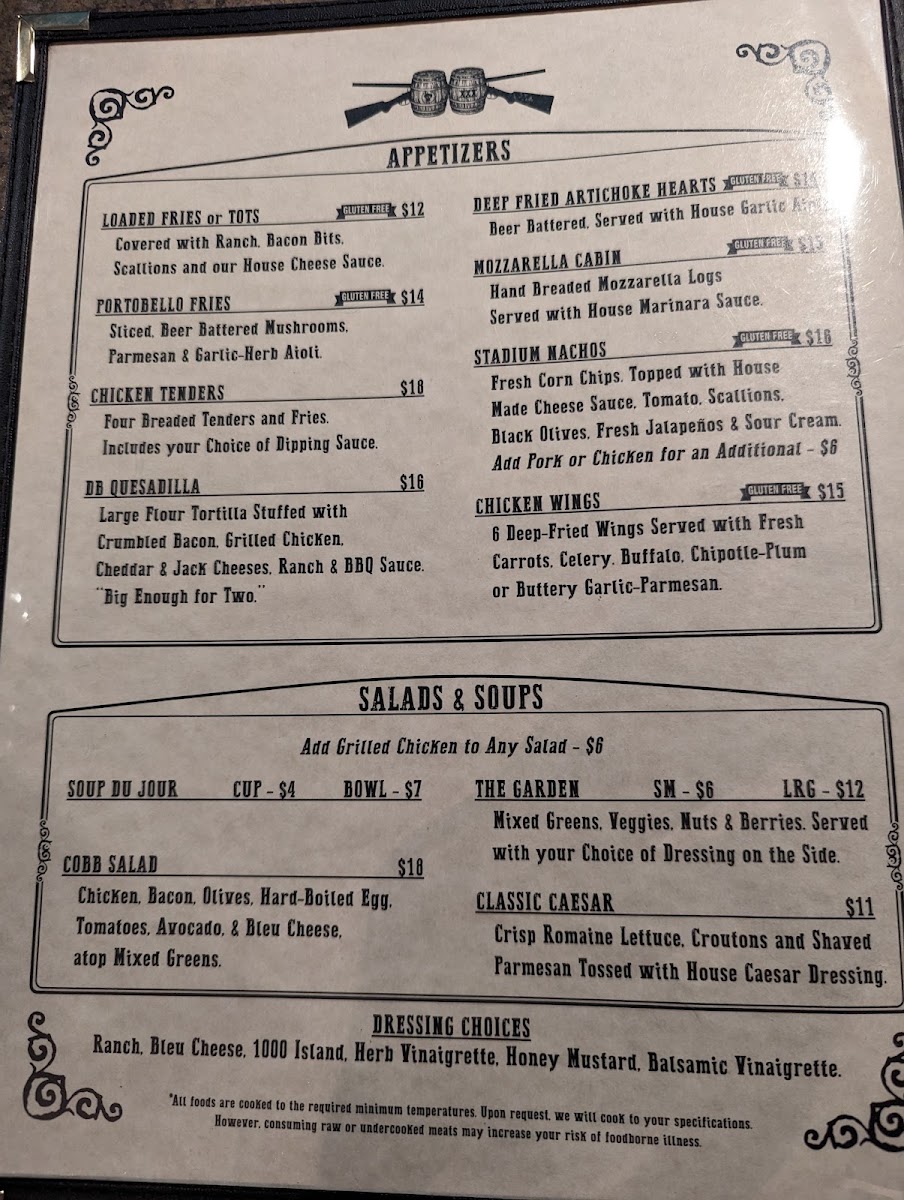 Menu Double Barrel Craft Kitchen And Taphouse-6