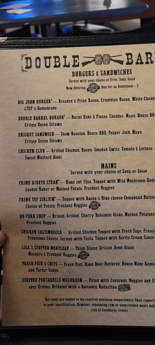Menu Double Barrel Craft Kitchen And Taphouse-9
