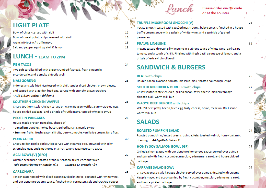 Menu Double Barrel Kitchen And Bar-1