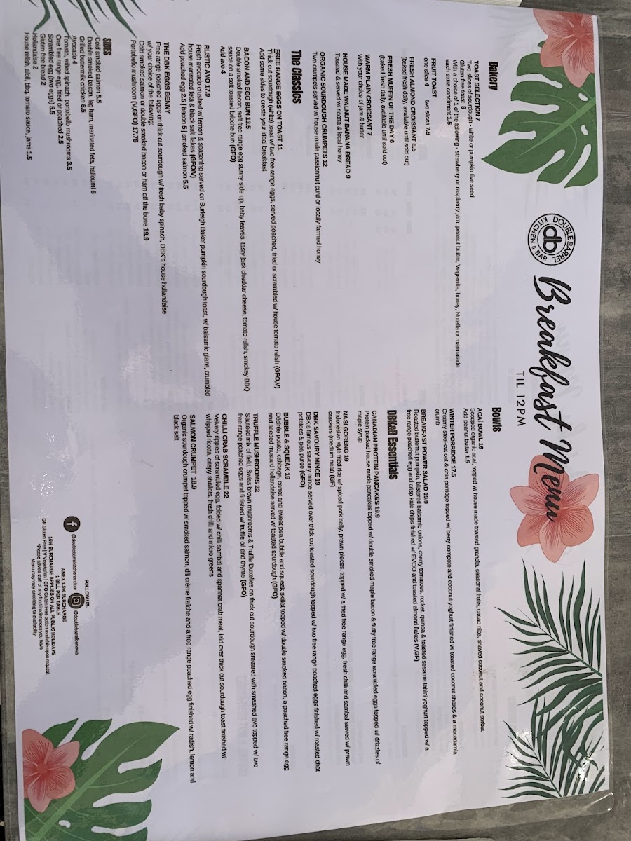 Menu Double Barrel Kitchen And Bar-10