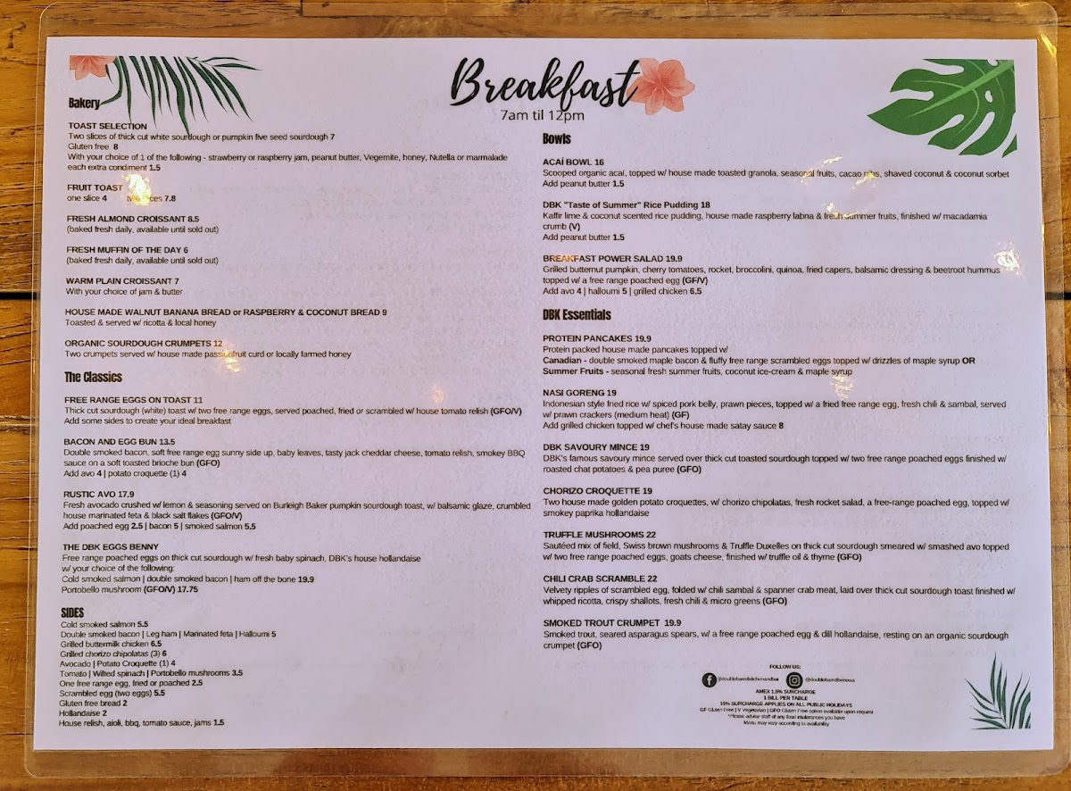 Menu Double Barrel Kitchen And Bar-7