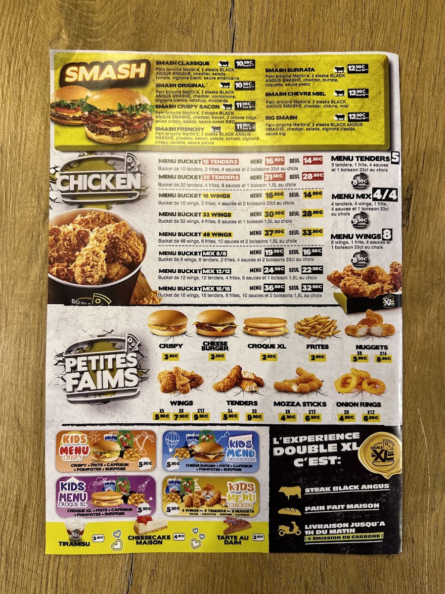 Menu Double Xl - Magny-Le-Hongre-1