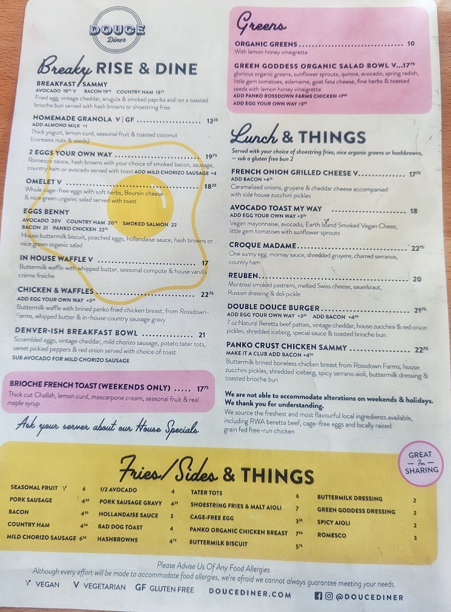Menu Douce Diner-7