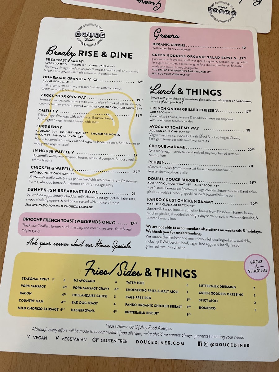 Menu Douce Diner-8