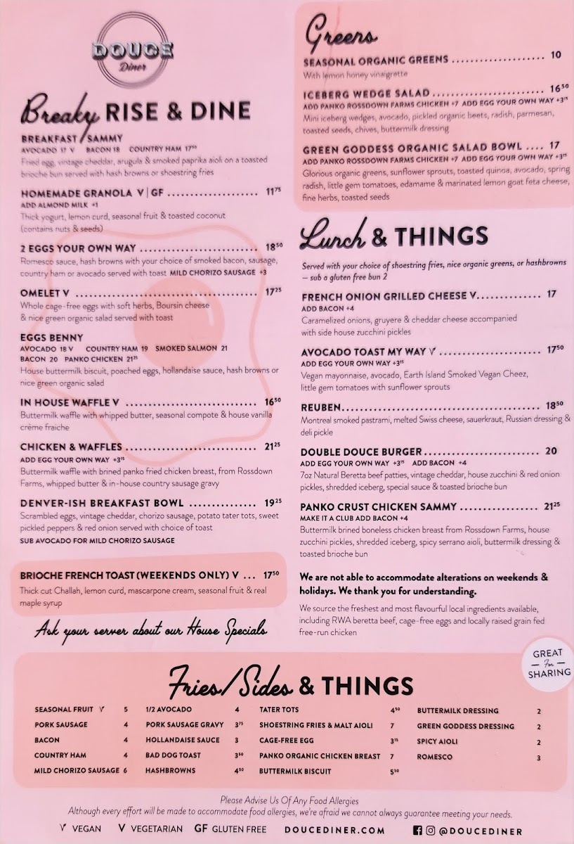 Menu Douce Diner-9