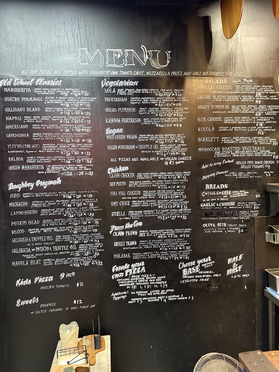 Menu Doughboy Pizza North Bondi-2