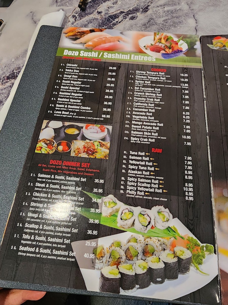 Menu Dozo Japanese Cuisine-1