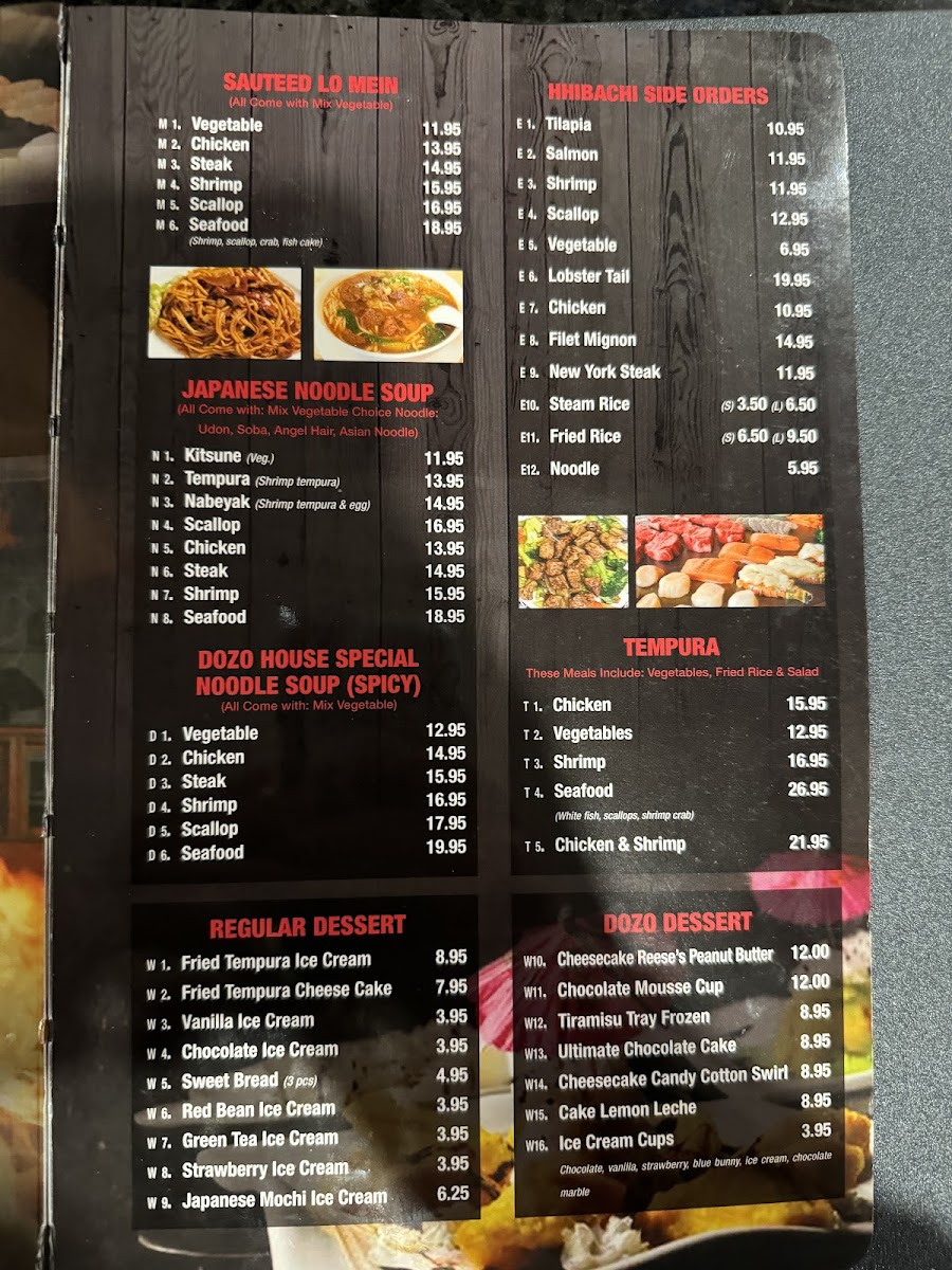 Menu Dozo Japanese Cuisine-7