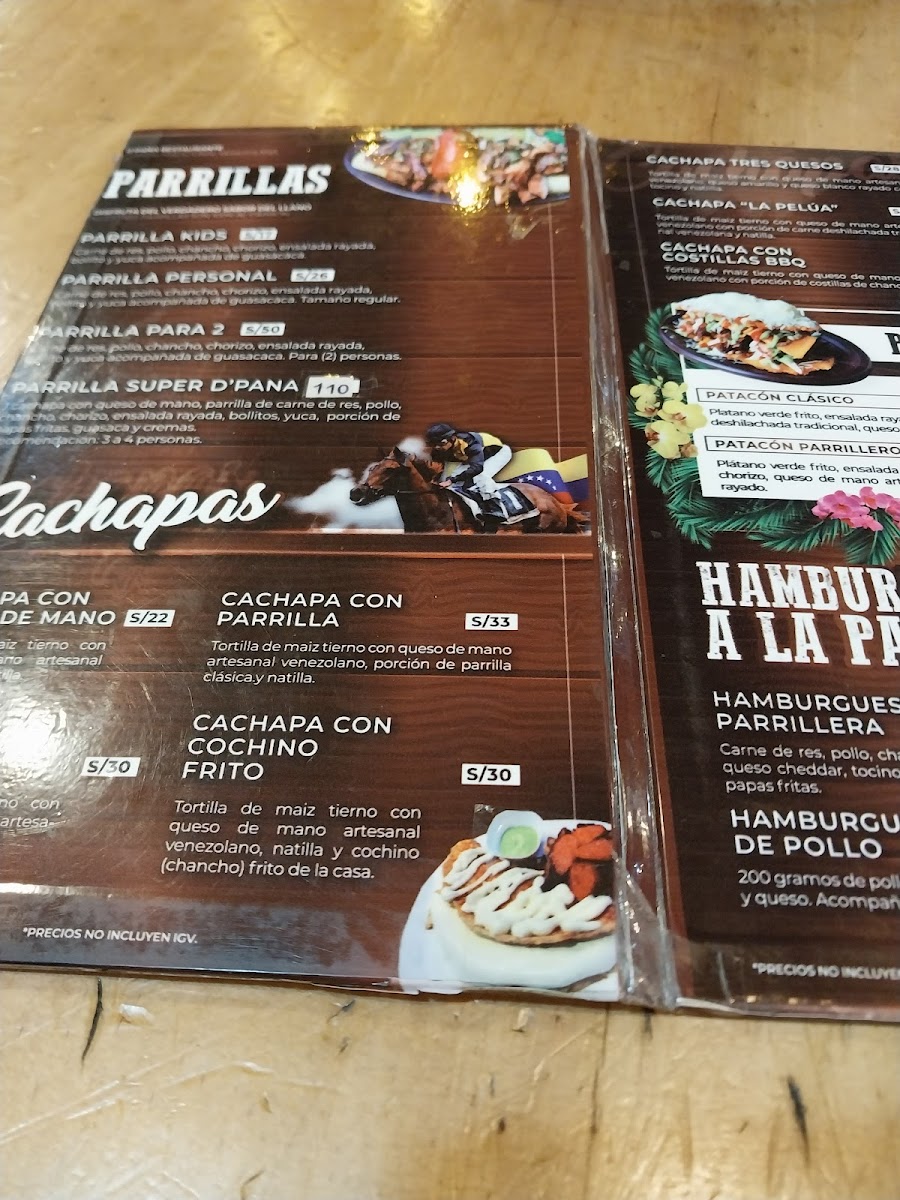 Menu D'pana Restaurant: Parrillas-1