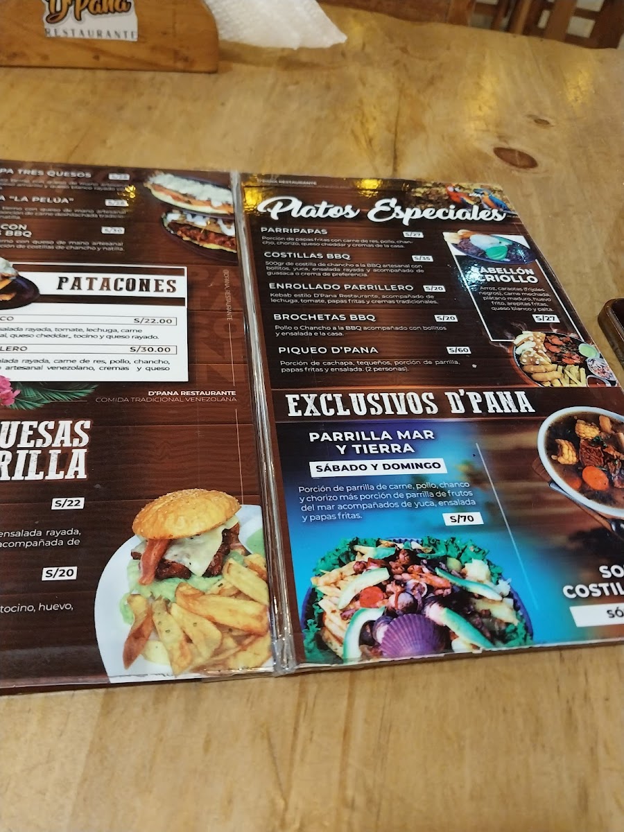 Menu D'pana Restaurant: Parrillas-2