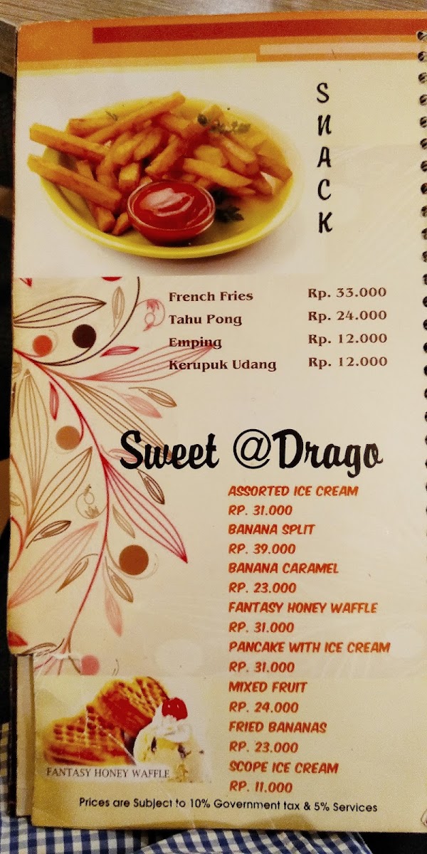 Menu Drago La Brasserie-7