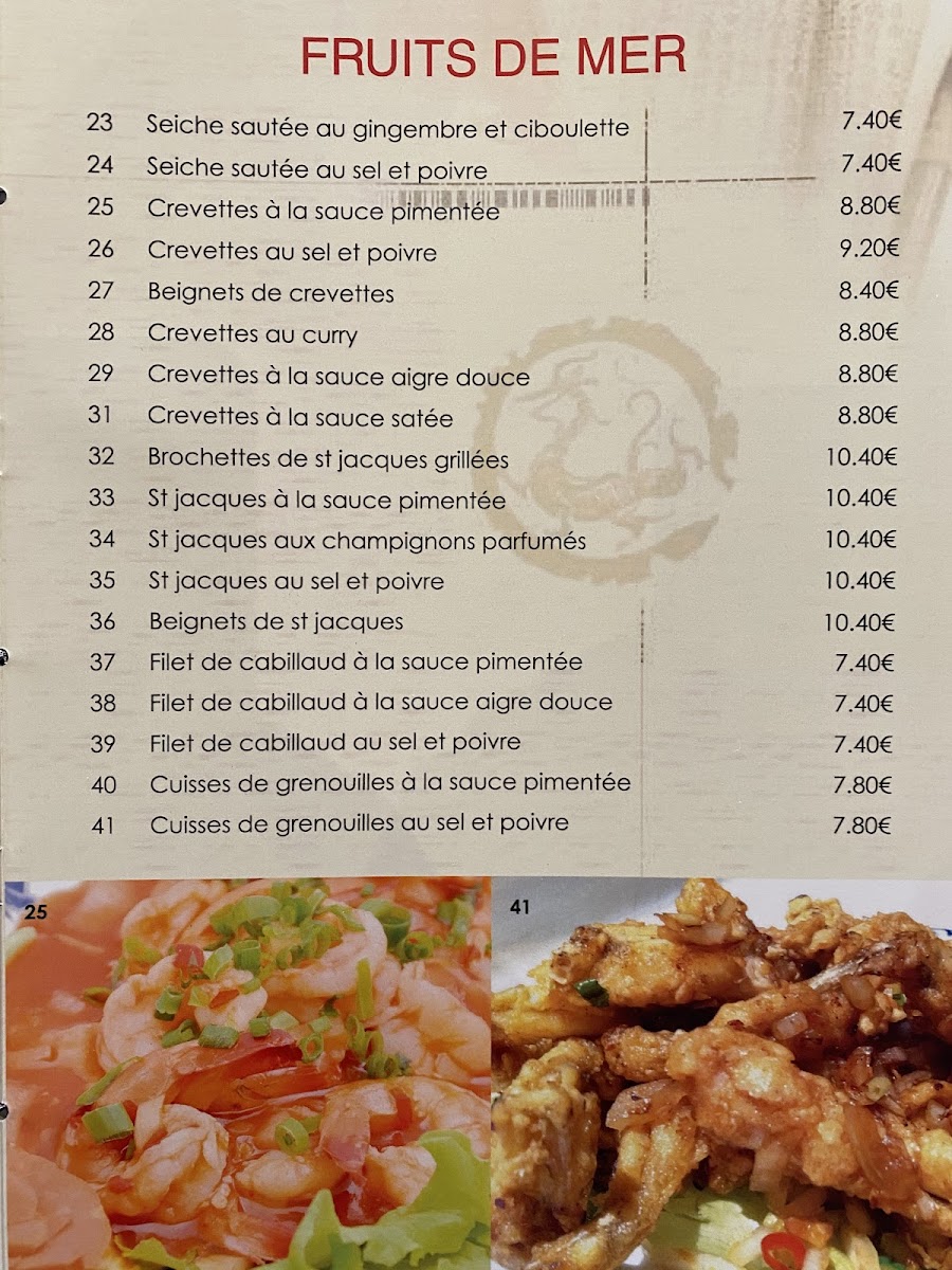 Menu Dragon De Chatou.-3