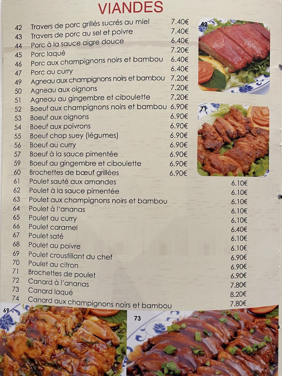 Menu Dragon De Chatou.-5
