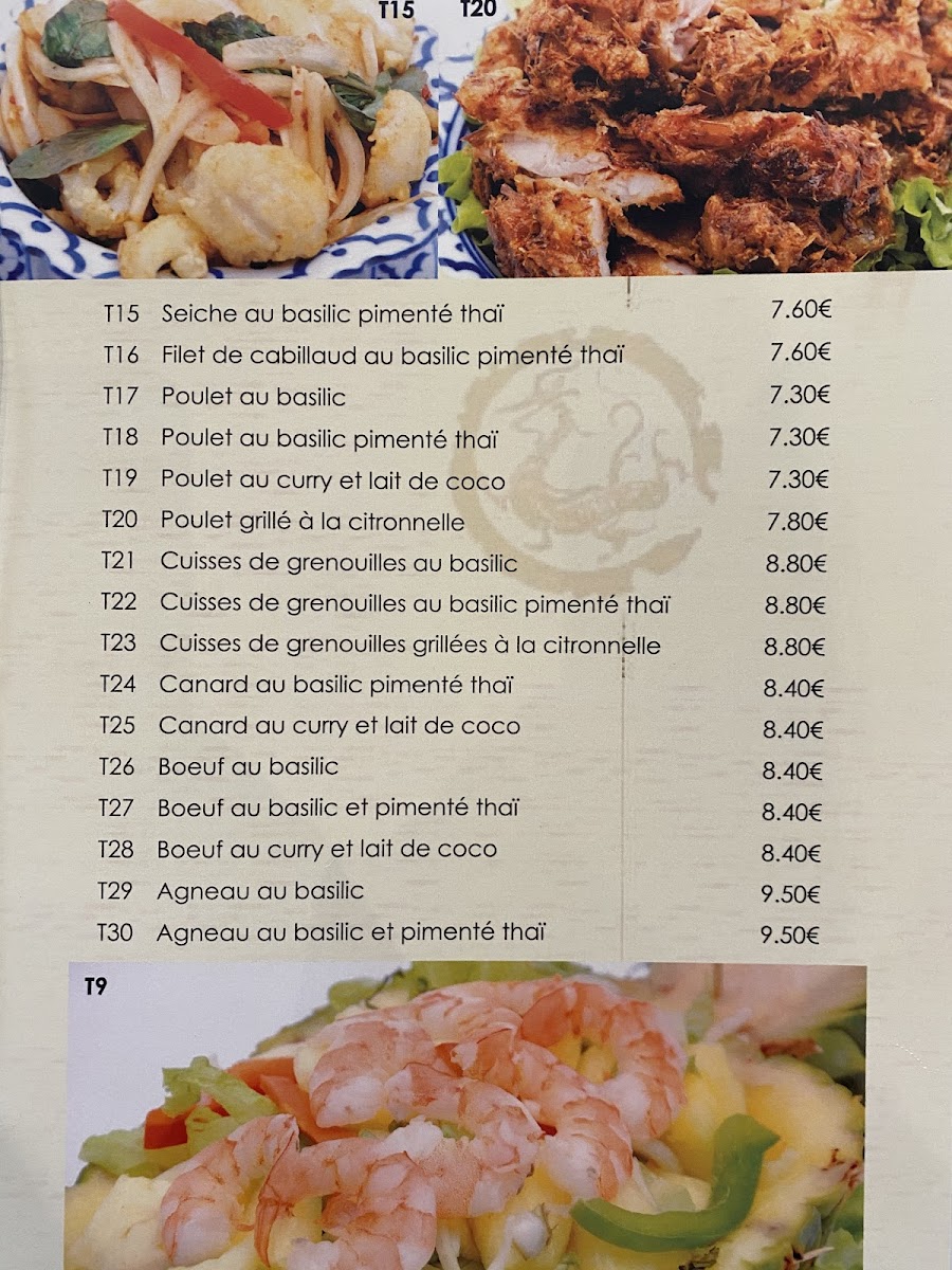 Menu Dragon De Chatou.-8