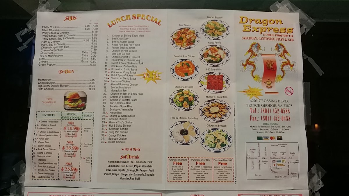 Menu Dragon Express-1