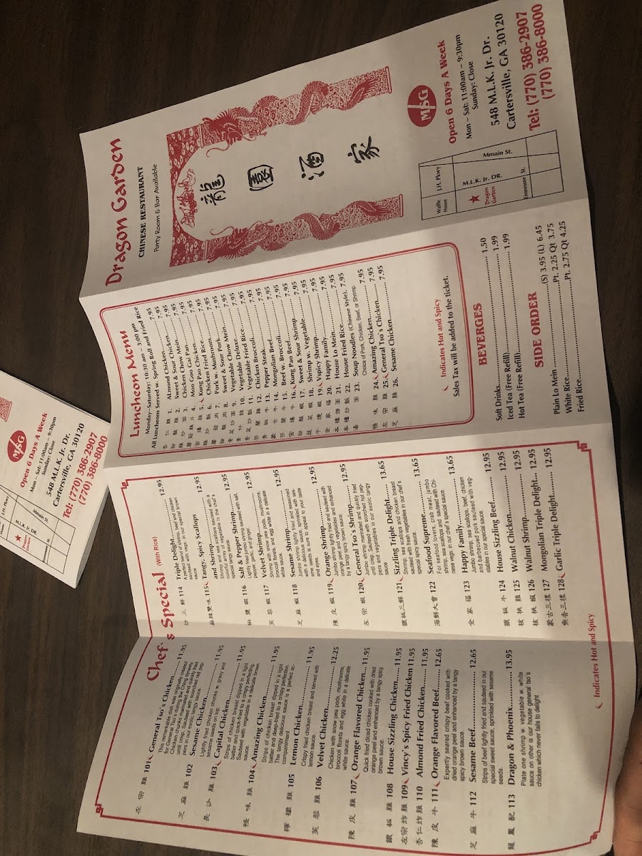 Menu Dragon Garden Chinese Restaurant-7