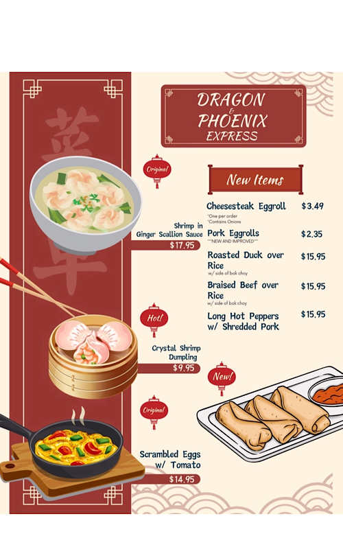 Menu Dragon & Phoenix Express-1