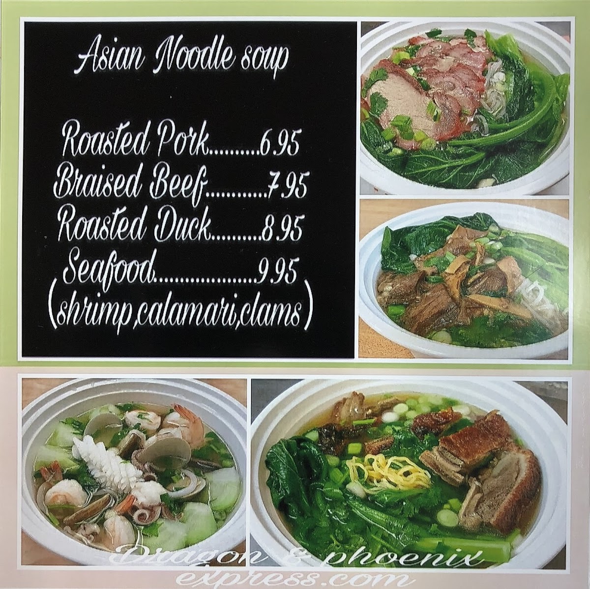 Menu Dragon & Phoenix Express-3