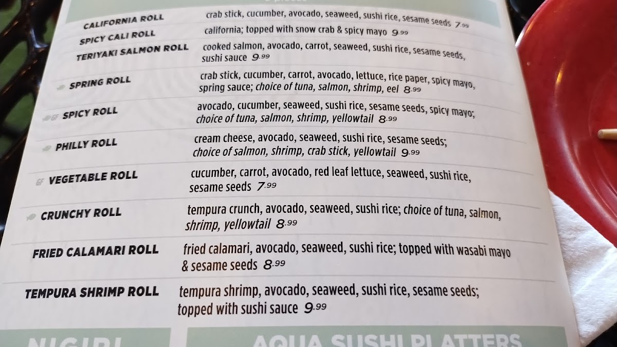 Menu Drake's Burlington-1
