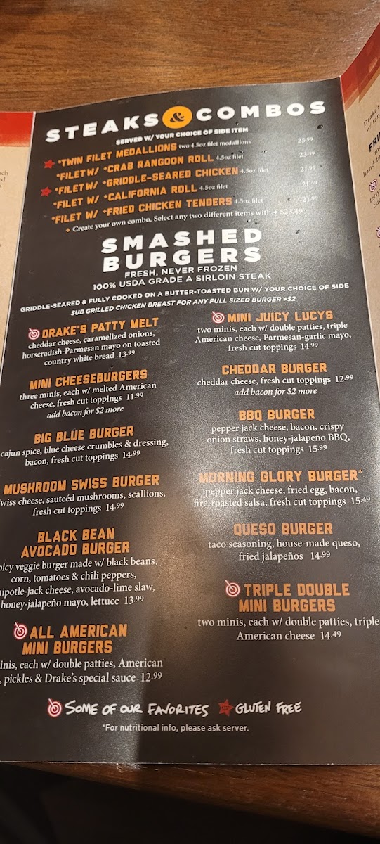 Menu Drake's Danville, Ky-3