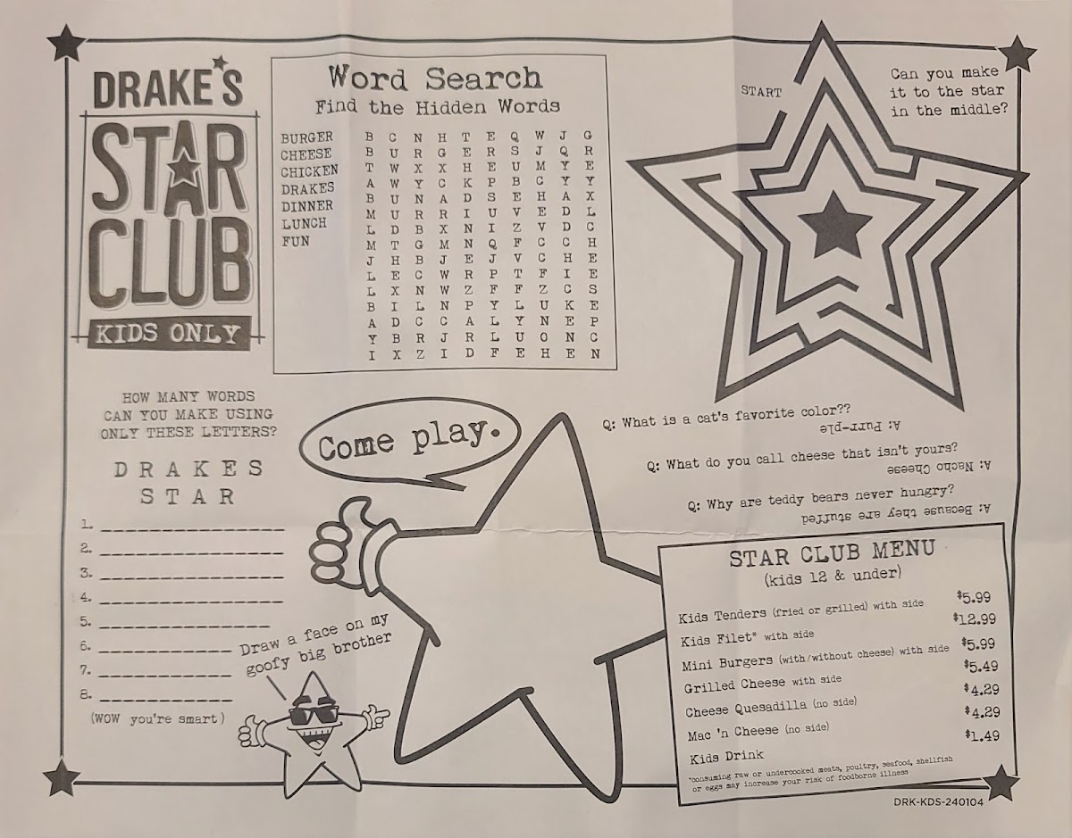 Menu Drake's Danville, Ky-7