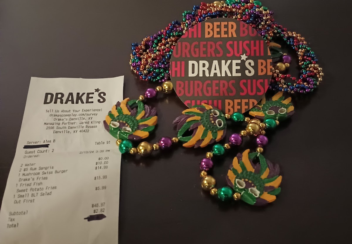 Menu Drake's Danville, Ky-8