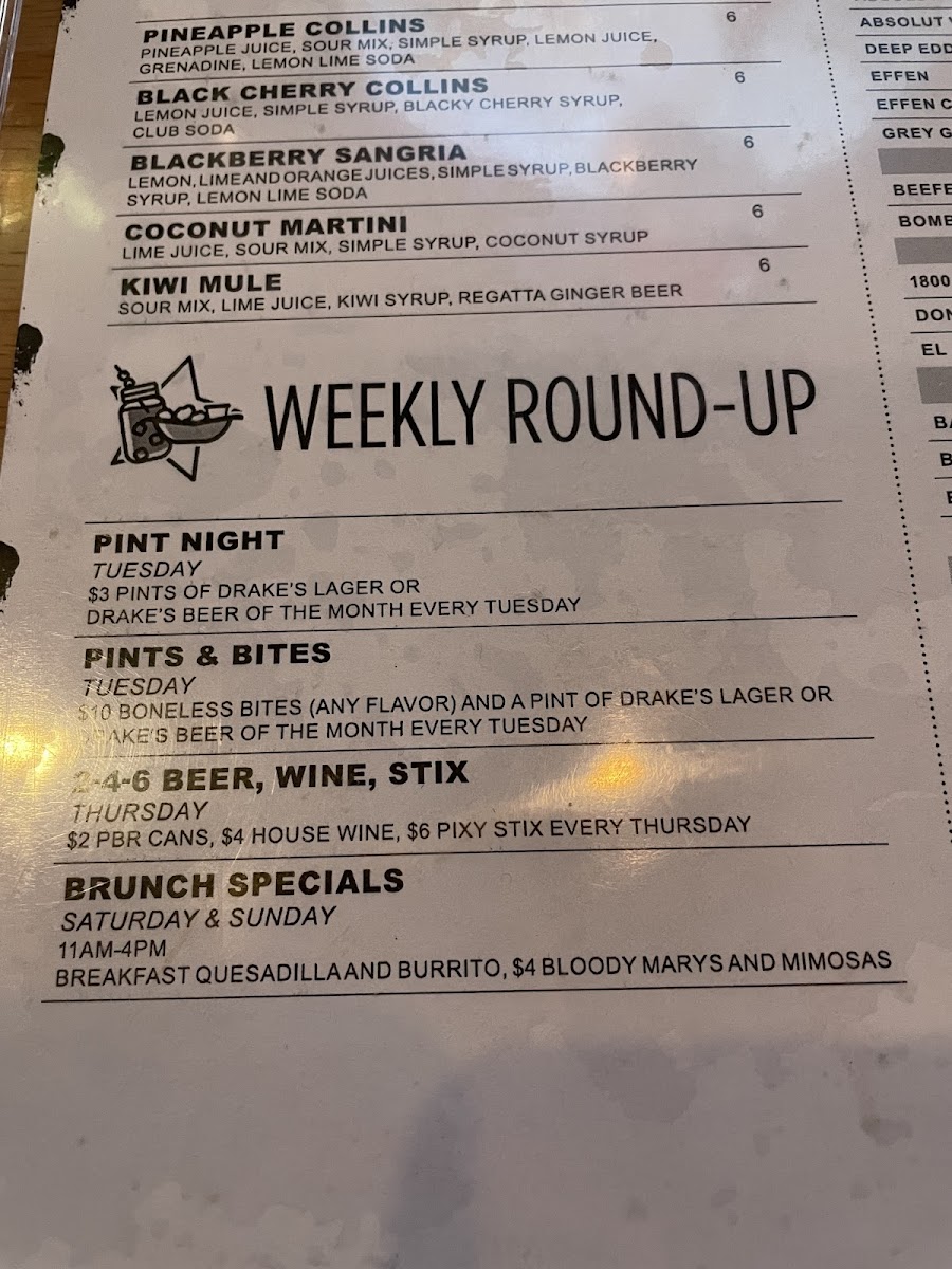 Menu Drake’S Shiloh-9
