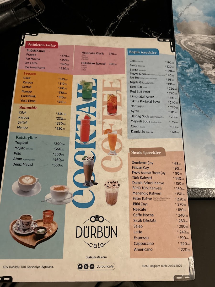 Menu Dürbün Cafe Restaurant-1