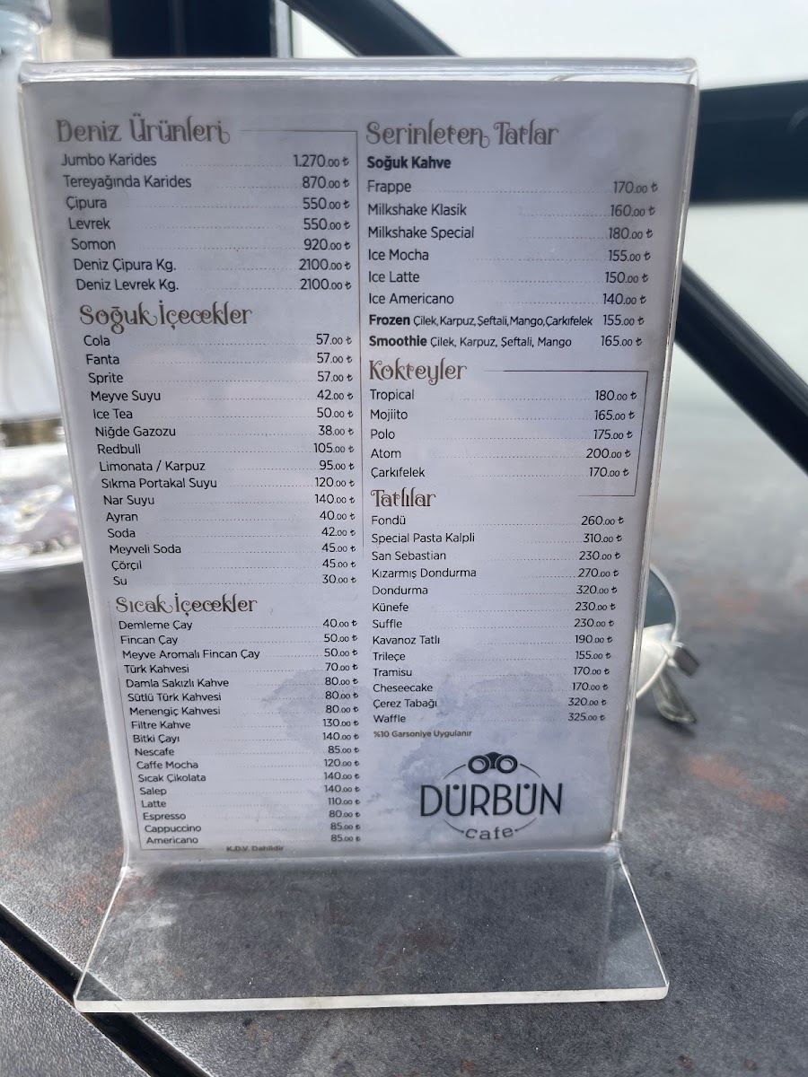 Menu Dürbün Cafe Restaurant-10