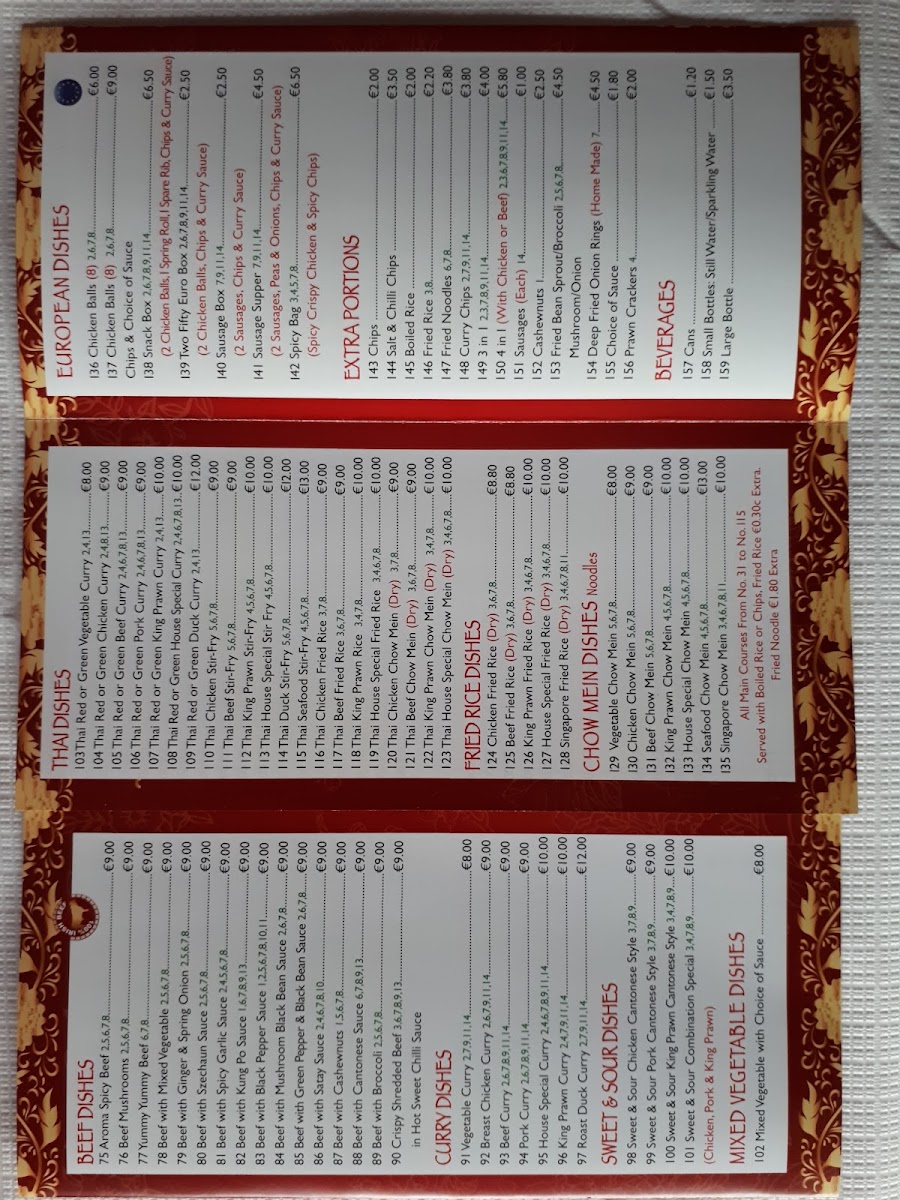 Menu Dream Chinese-6
