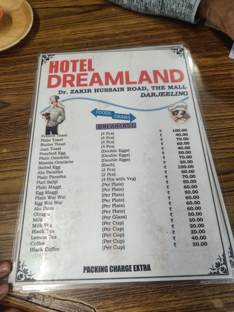 Menu Dreamland Hotel & Restaurant-2