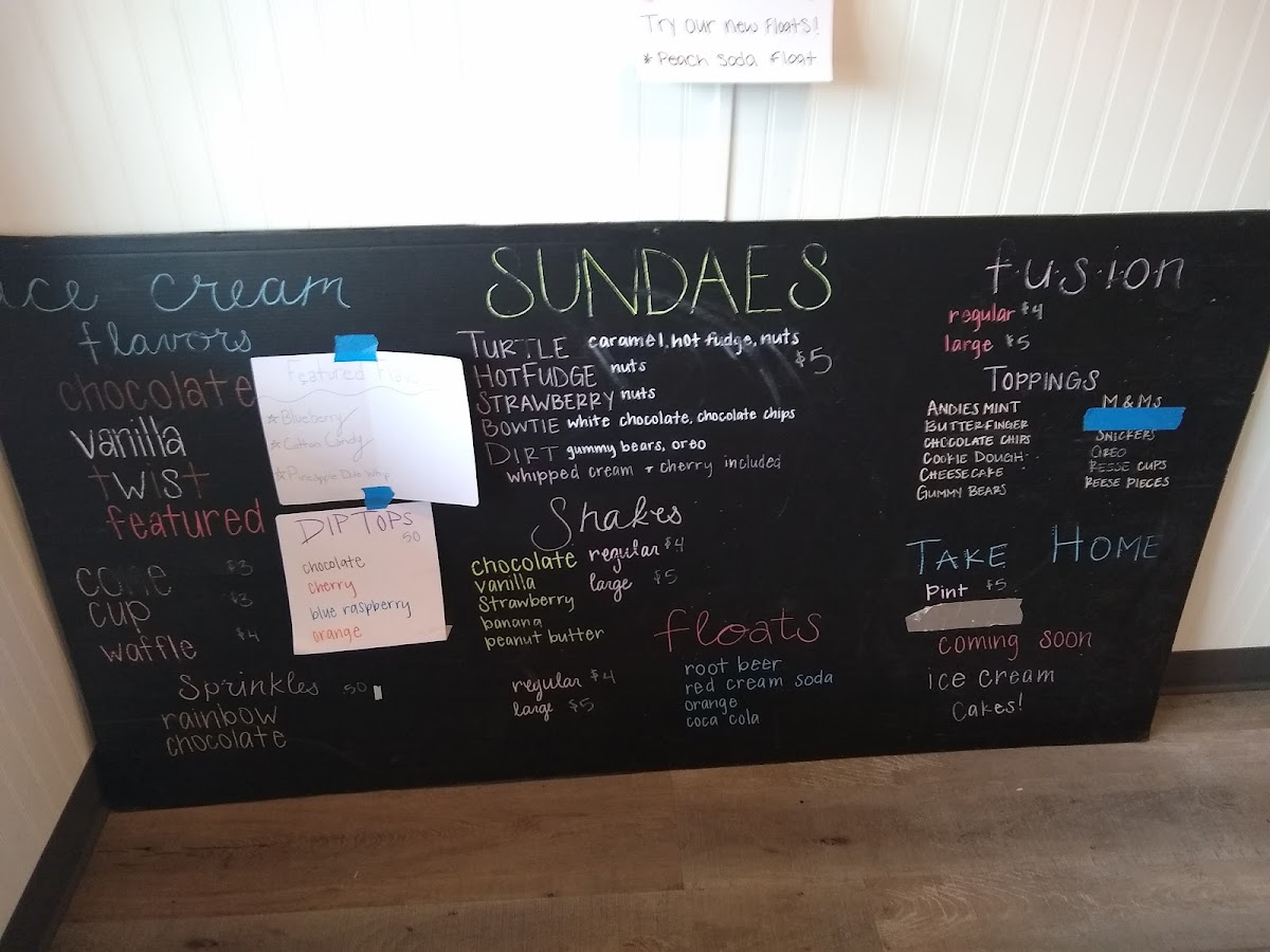 Menu Dreamys Ice Cream-1