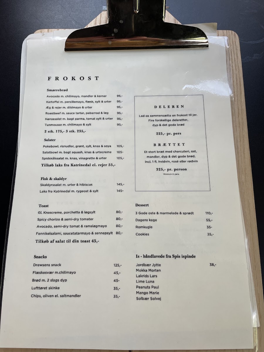 Menu Drewsens Spisehus Silkeborg-1