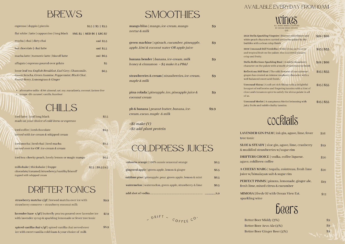 Menu Drift Coffee Company-2