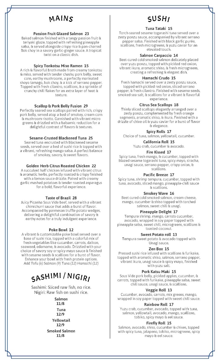 Menu Drift & Wave Kitchen-1