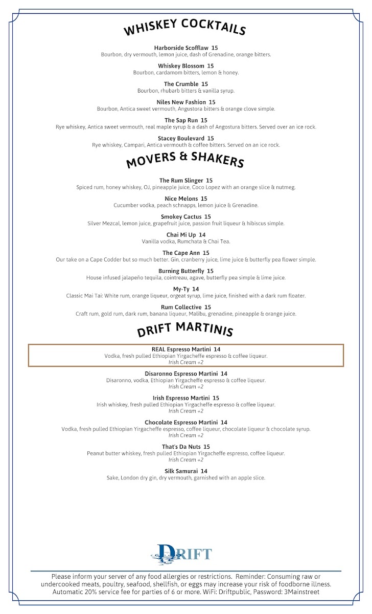 Menu Drift & Wave Kitchen-3