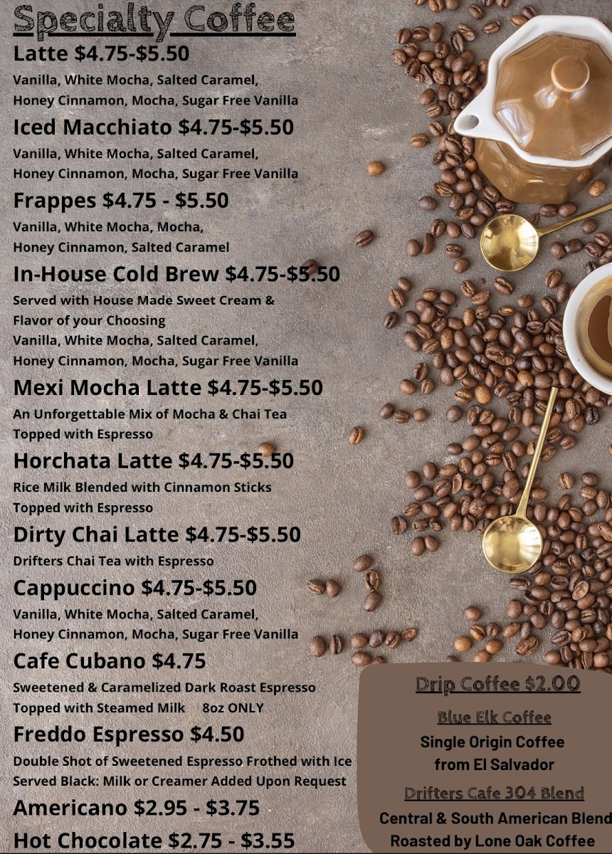 Menu Drifters Cafe-5