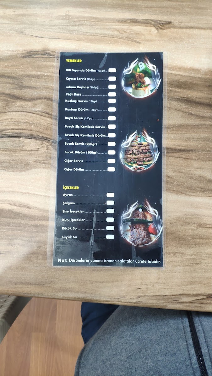 Menu Dürümcü Mehmet Usta | Dili Dışarıda Dürüm-10
