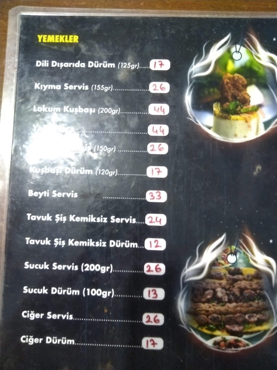 Menu Dürümcü Mehmet Usta | Dili Dışarıda Dürüm-2