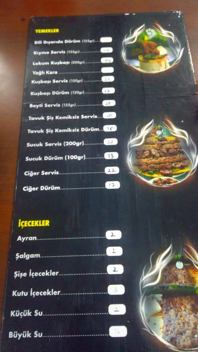 Menu Dürümcü Mehmet Usta | Dili Dışarıda Dürüm-6