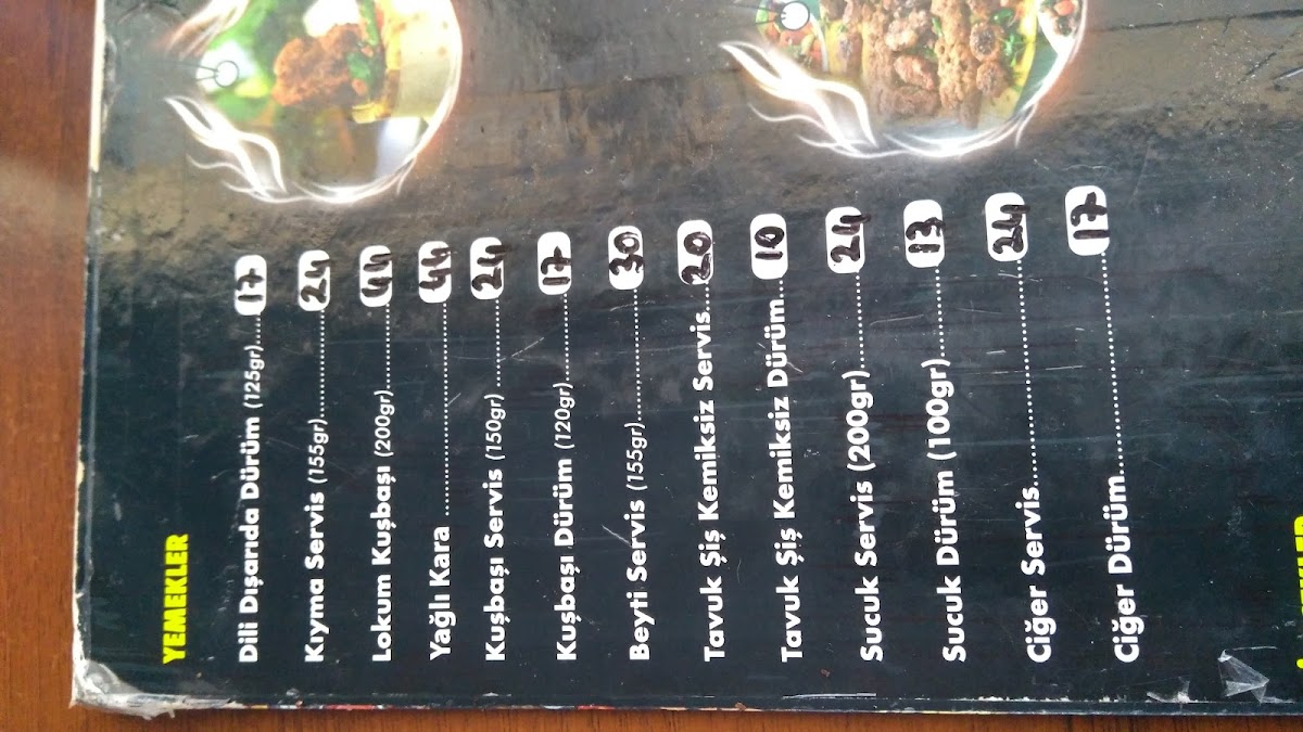 Menu Dürümcü Mehmet Usta | Dili Dışarıda Dürüm-8