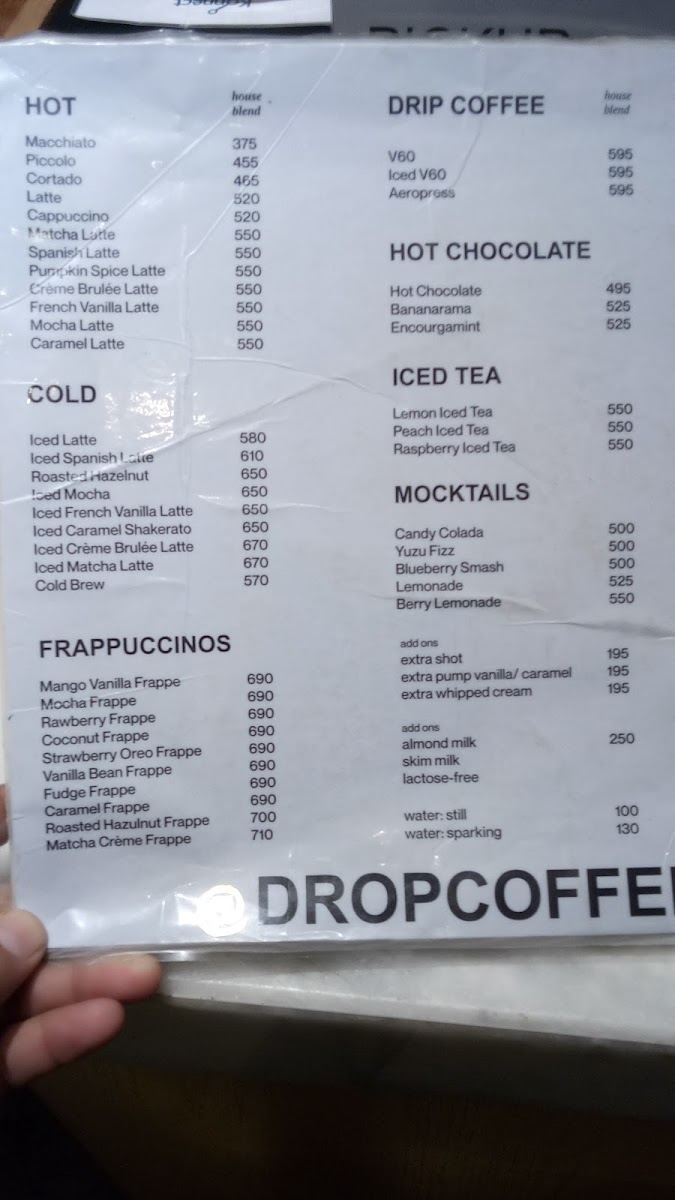 Menu Drop Coffee Bar-1