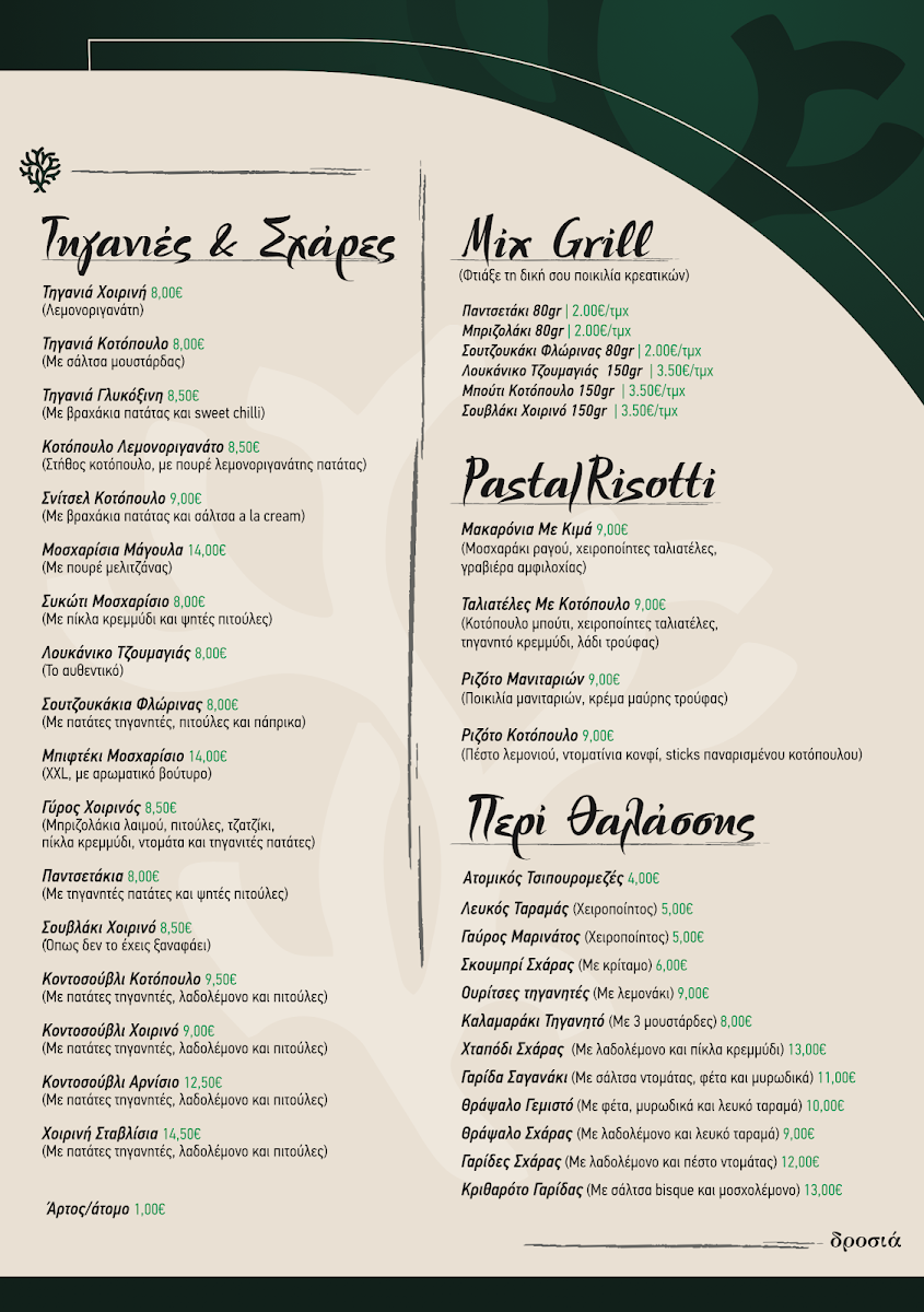 Menu Drosia-1