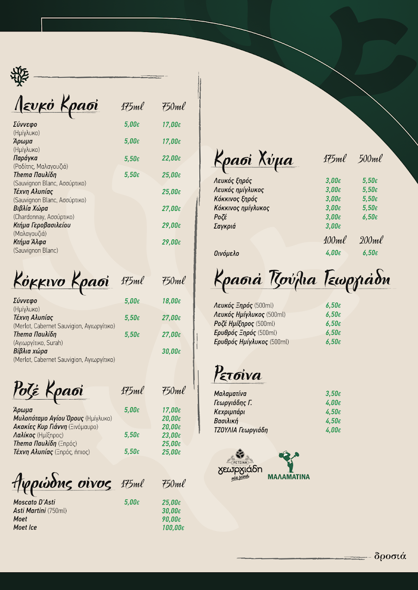 Menu Drosia-4