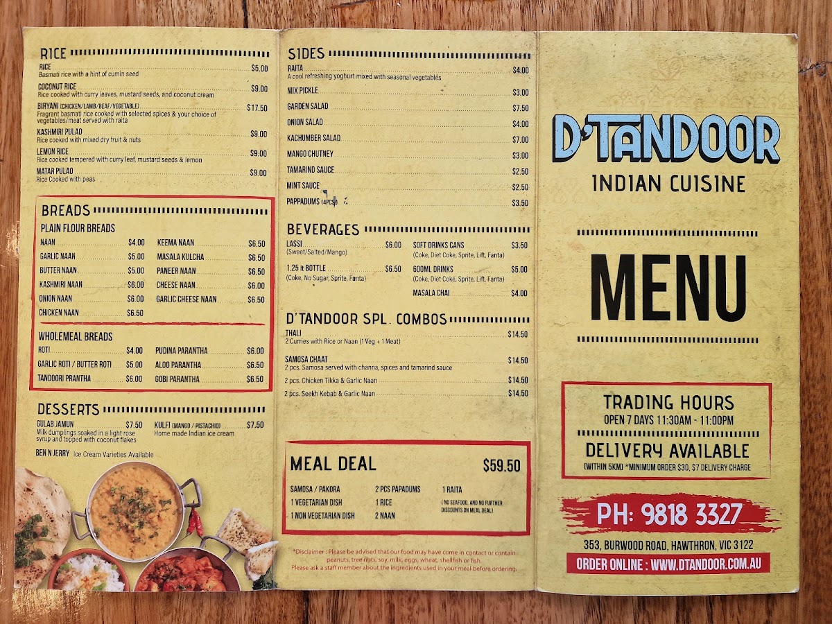 Menu D'tandoor Restaurant-3