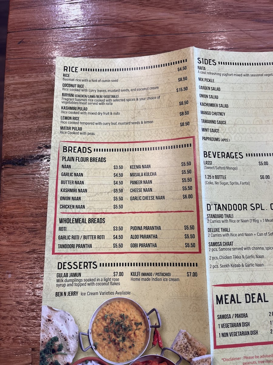 Menu D'tandoor Restaurant-8